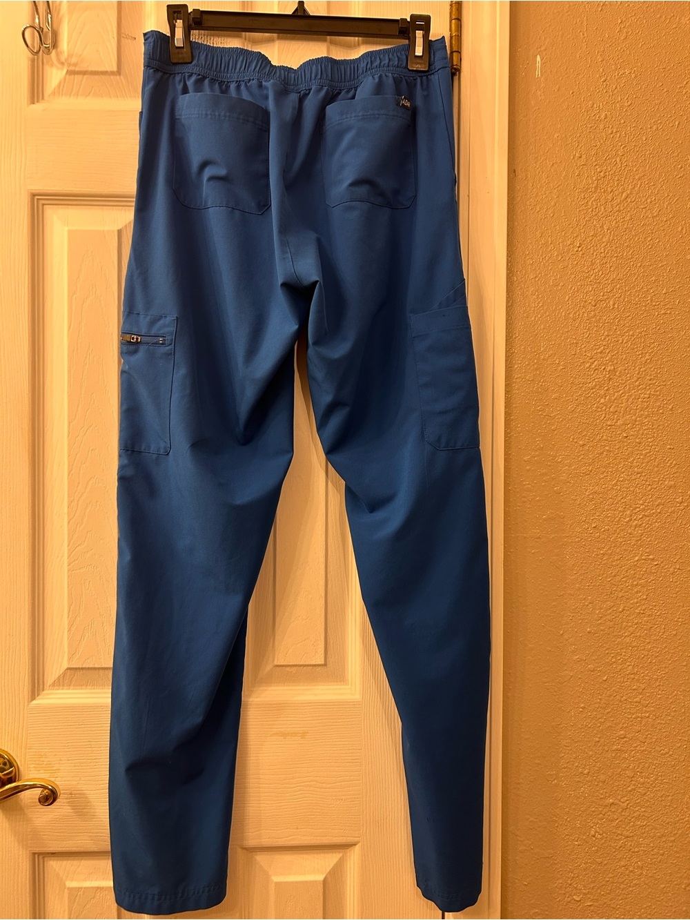 3 (S/S/M) Blue Utility Scrub Pants - Comfortable Workwear - Picture 7 of 13